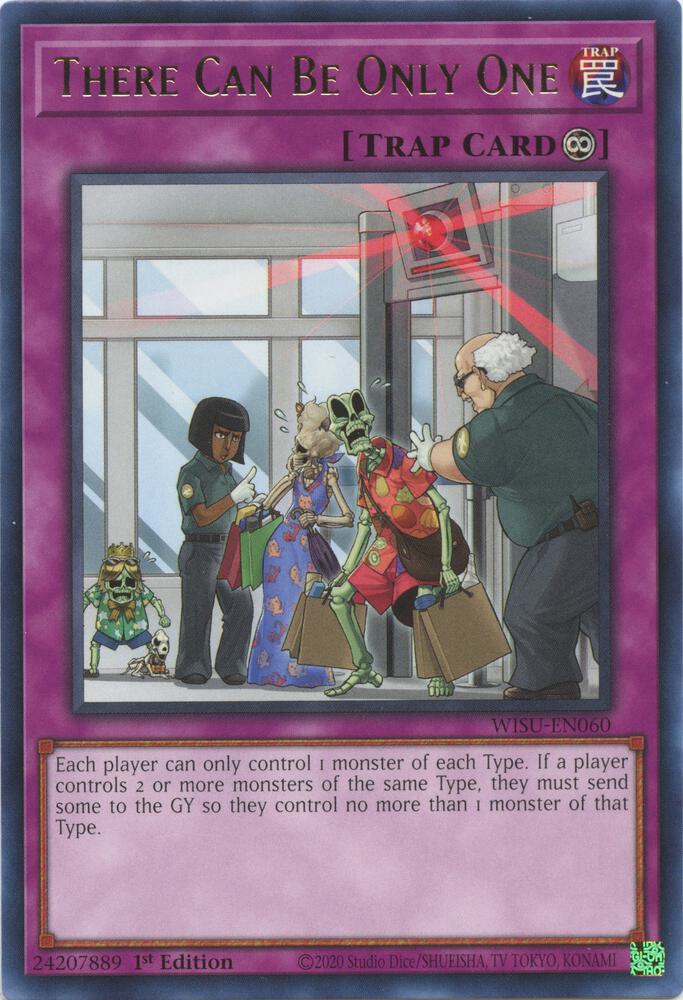 There Can Be Only One- Super Rare - 1st Edition - WISU-EN060