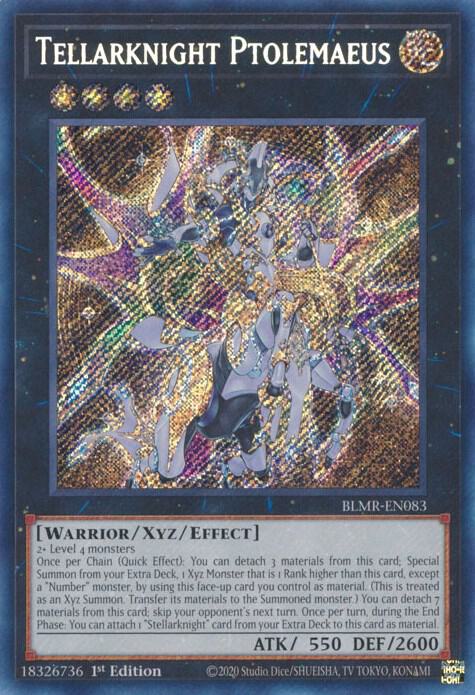 Tellarknight Ptolemaeus - Secret Rare - 1st Edition - BLMR-EN083