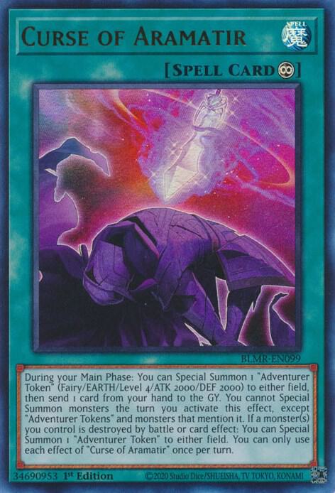 Curse of Aramatir (Ultra Rare) - 1st Edition - BLMR-EN099