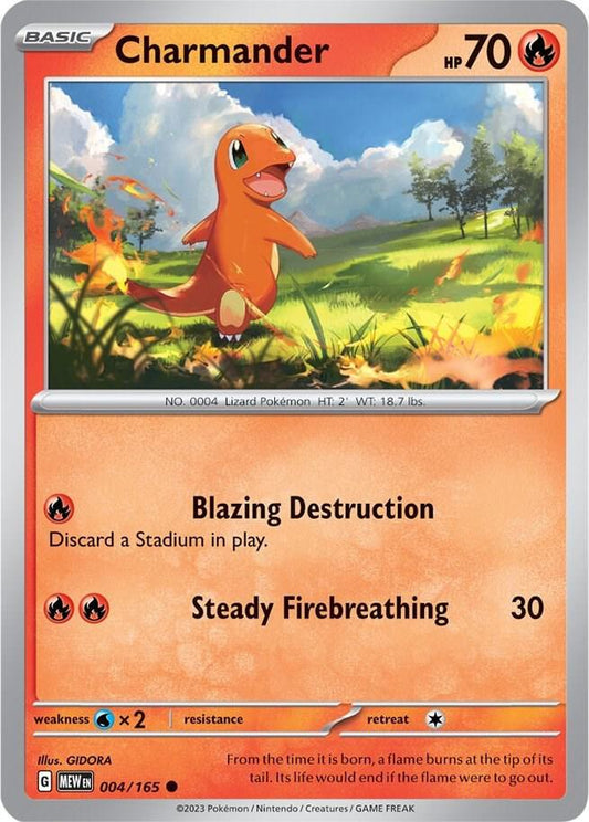 Charmander (Cosmo Foil) - Holofoil - Common - 004/165
