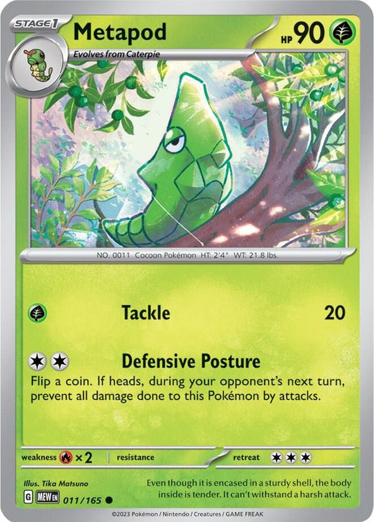 Metapod - Reverse Foil - Common - 011/165