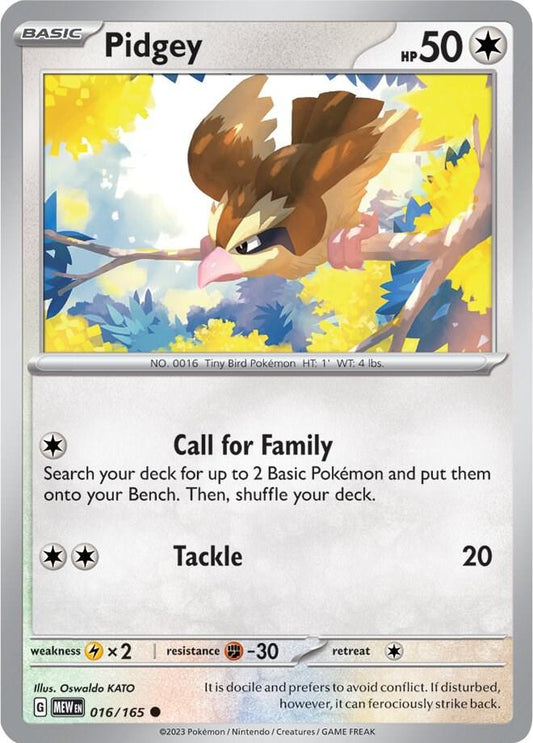 Pidgey - Reverse Foil - Common - 016/165