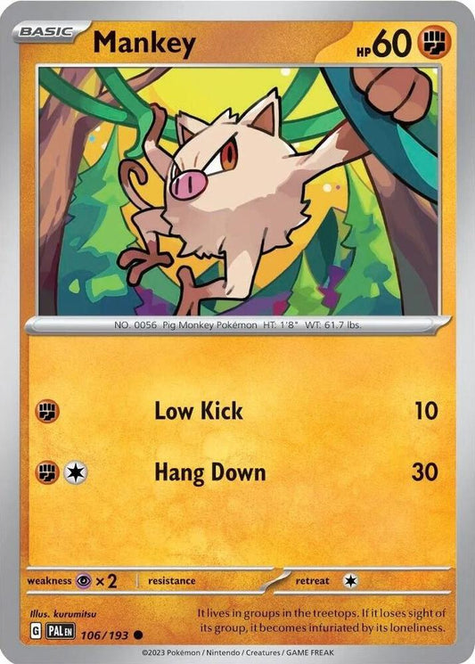 Mankey (Cosmos Holo) - Common - 106/193