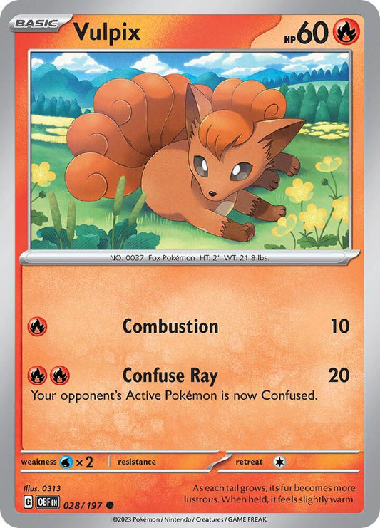 Vulpix - Reverse Foil - Common - 028/197