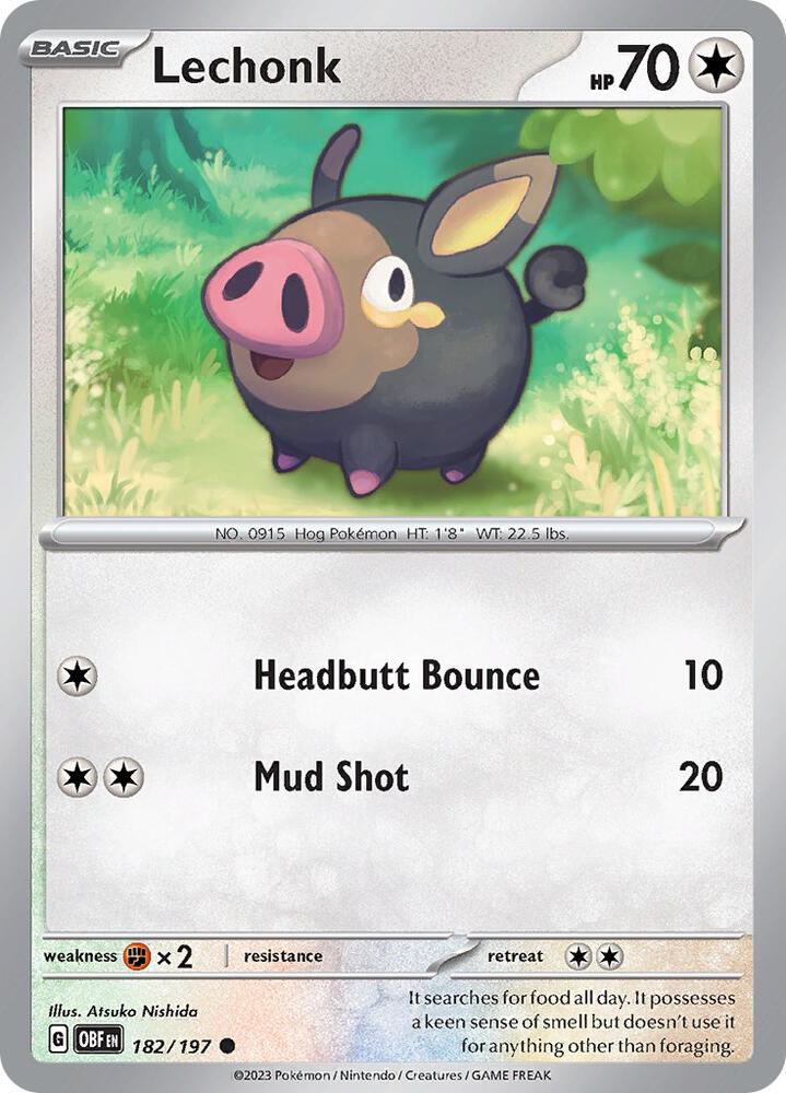 Lechonk - Reverse Foil - Common - 182/197