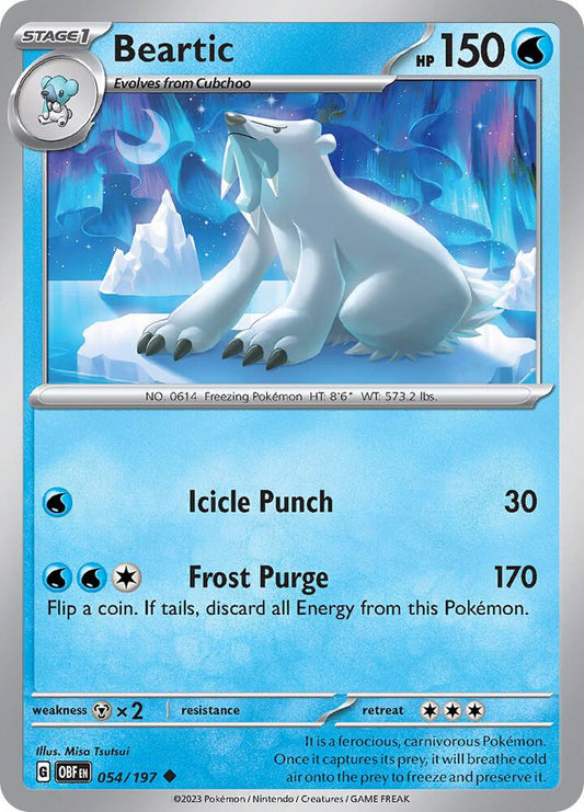 Beartic - Reverse Holo - Uncommon - 054/197