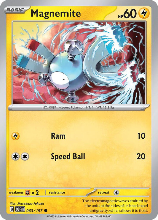 Magnemite - Reverse Foil - Common - 063/197