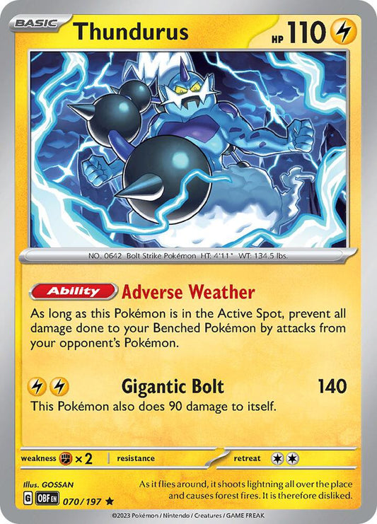 Thundurus - Holofoil - Rare - 070/197