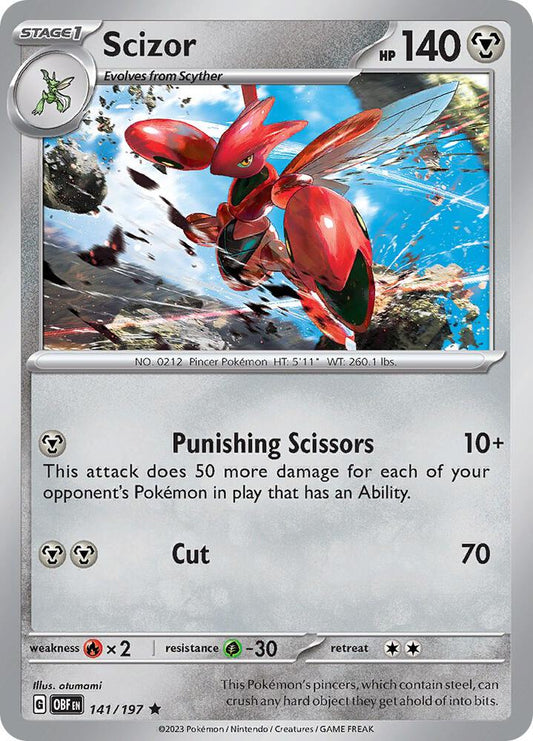 Scizor - Holofoil - Rare - 141/197
