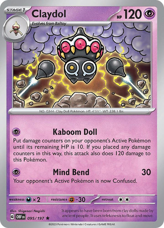Claydol - Holofoil - Rare - 095/197