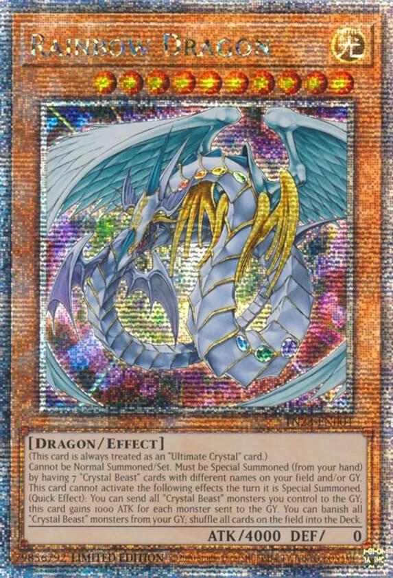 Rainbow Dragon (Quarter Century Secret Rare) - TN23-EN004