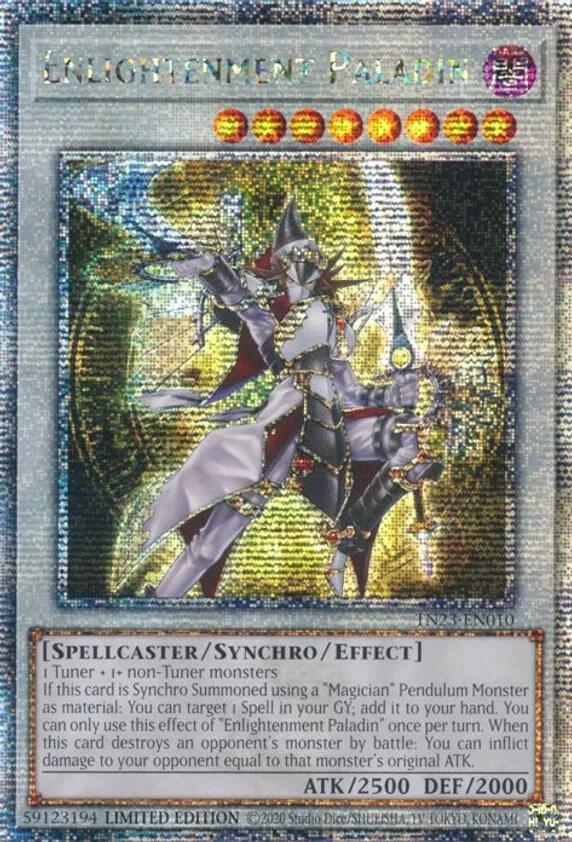 Enlightenment Paladin - Quarter Century Secret Rare - Limited Edition - TN23-EN010