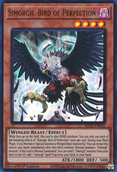 Simorgh, Bird of Perfection - Ultra Rare - 1st Edition - MP23-EN016