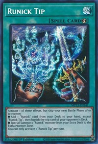 Runick Tip (Prismatic Secret Rare) - 1st Edition - MP23-EN241