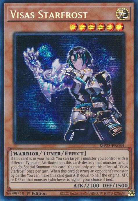 Visas Starfrost - Prismatic Secret Rare - 1st Edition - MP23-EN064