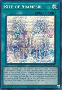 Rite of Aramesir (Prismatic Secret Rare) - 1st Edition - MP23-EN264