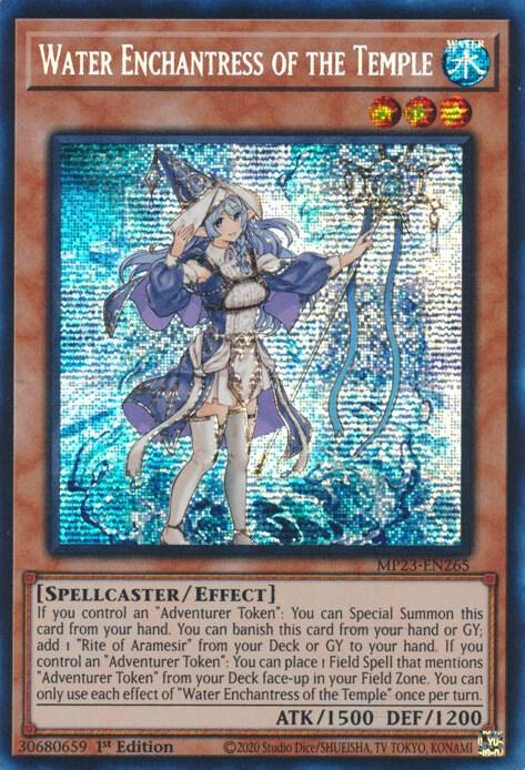 Water Enchantress of the Temple - Prismatic Secret Rare - 1st Edition - MP23-EN265