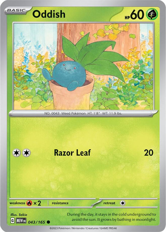 Oddish - Reverse Foil - 043/165