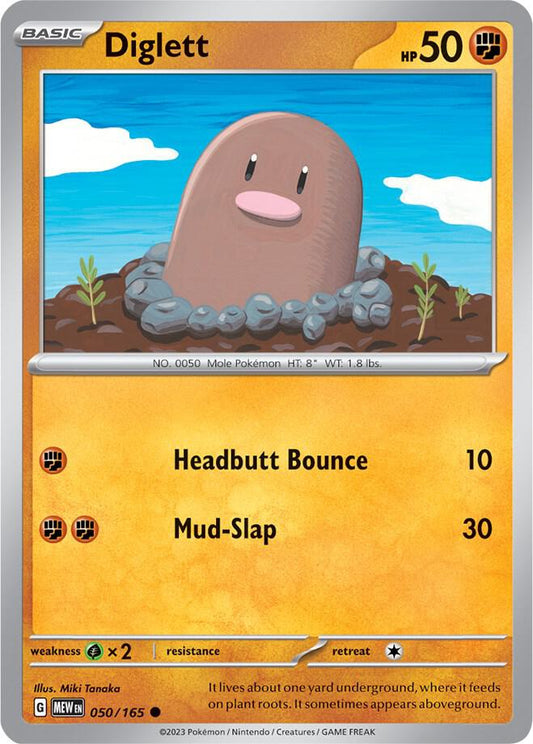 Diglett - Reverse Holo - Common - 050/165