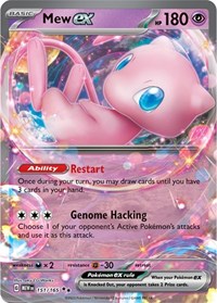 Mew ex - 151/165 (holofoil)