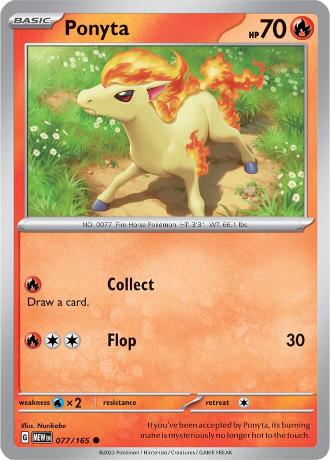 Ponyta - Reverse Holofoil - 077/165