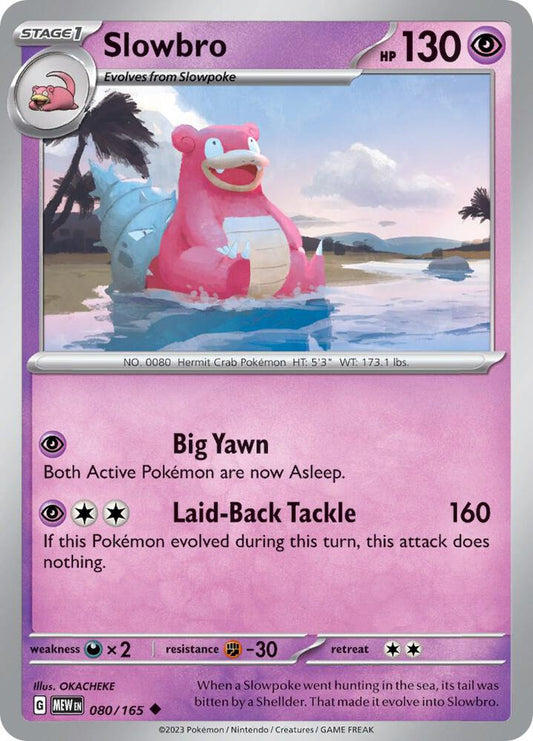 Slowbro - Reverse Holofoil - 080/165