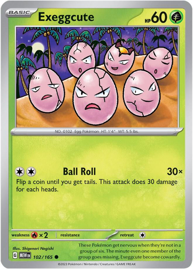 Exeggcute - Reverse Holofoil - 102/165