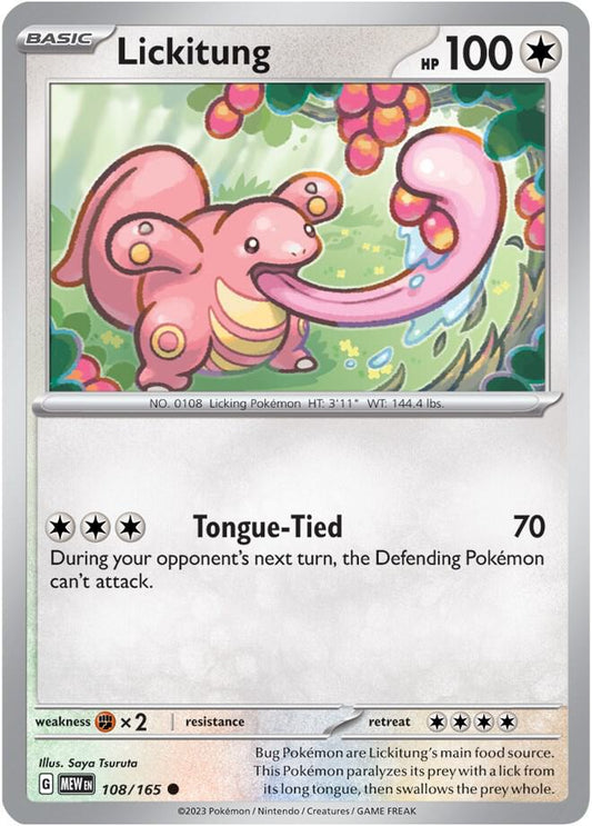 Lickitung - Reverse Foil - Common - 108/165