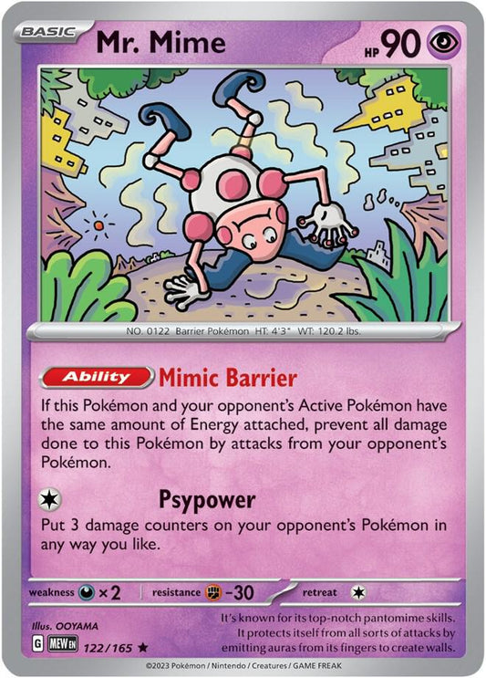 Mr. Mime - Holofoil - Rare - 122/165