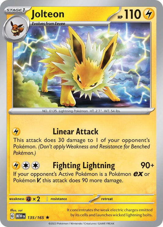 Jolteon - Holofoil - Rare - 135/165