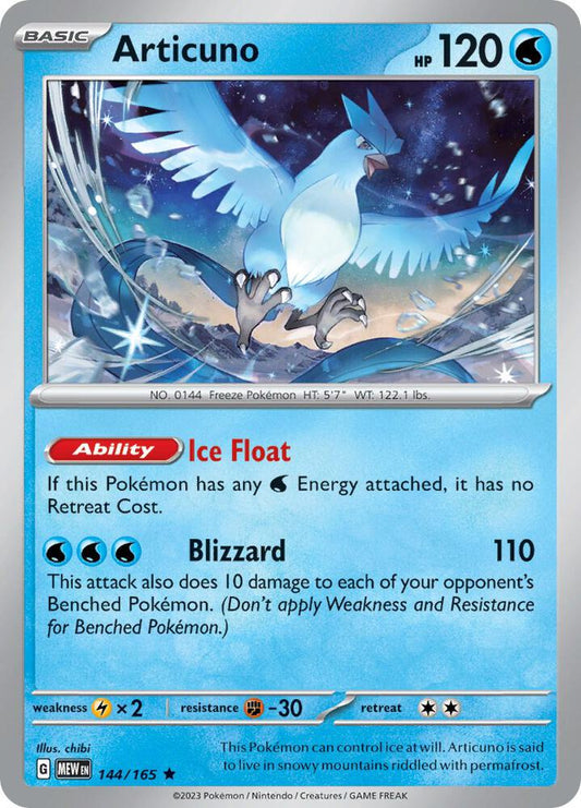 Articuno - Holofoil - Rare - 144/165