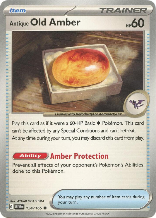 Antique Old Amber - Reverse Holofoil - 154/165