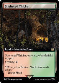 Sheltered Thicket (Extended Art) - Non-Foil - 0514
