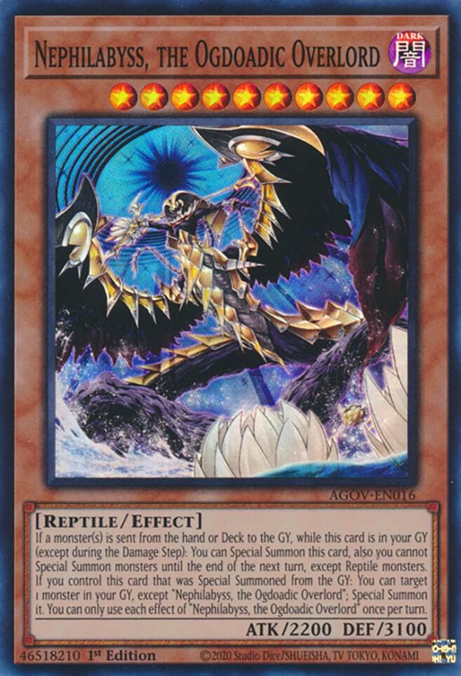Nephilabyss, the Ogdoadic Overlord - Super Rare - 1st Edition - AGOV-EN016