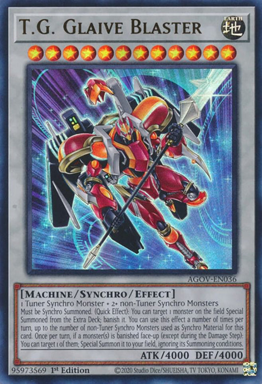 T.G. Glaive Blaster - Ultra Rare - 1st Edition - AGOV-EN036