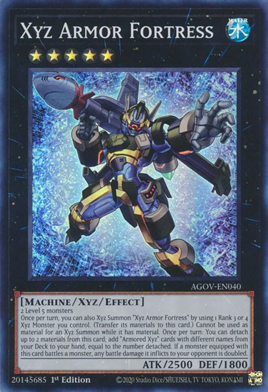 Xyz Armor Fortress - Super Rare - 1st Edition - AGOV-EN040