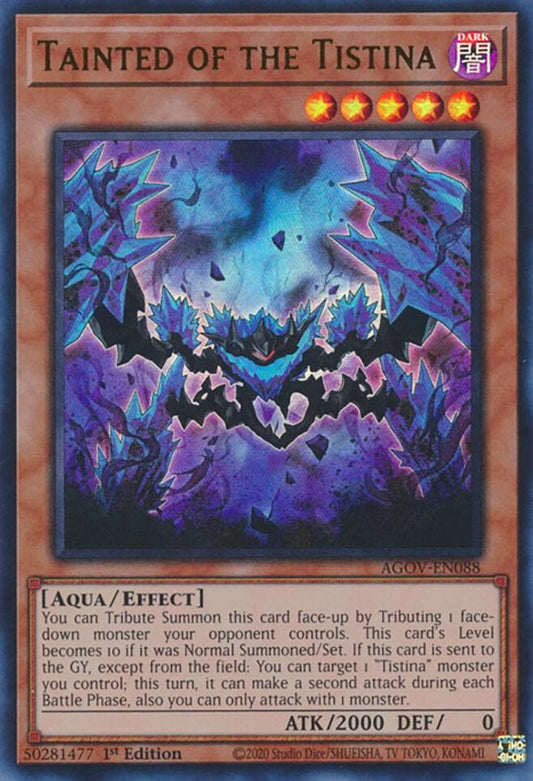 Tainted of the Tistina - Ultra Rare - 1st Edition - AGOV-EN088