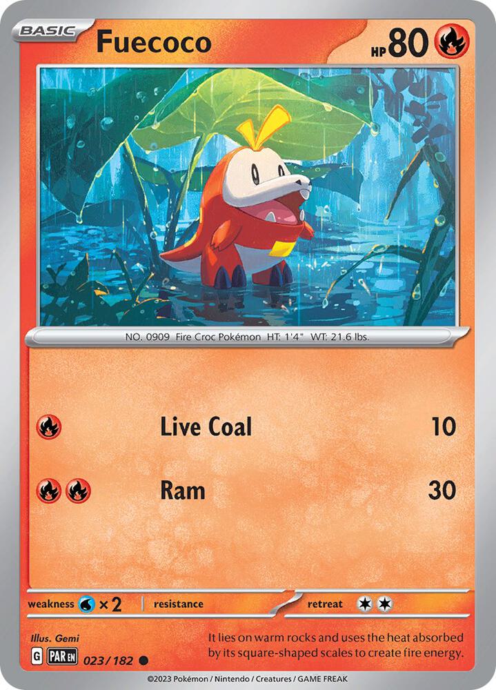 Fuecoco - Reverse Holofoil - 023/182