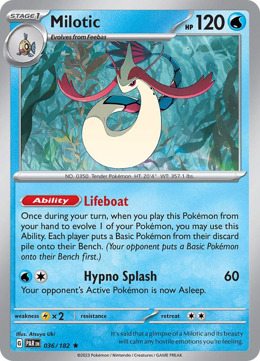 Milotic - Reverse Holo - Rare - 036/182