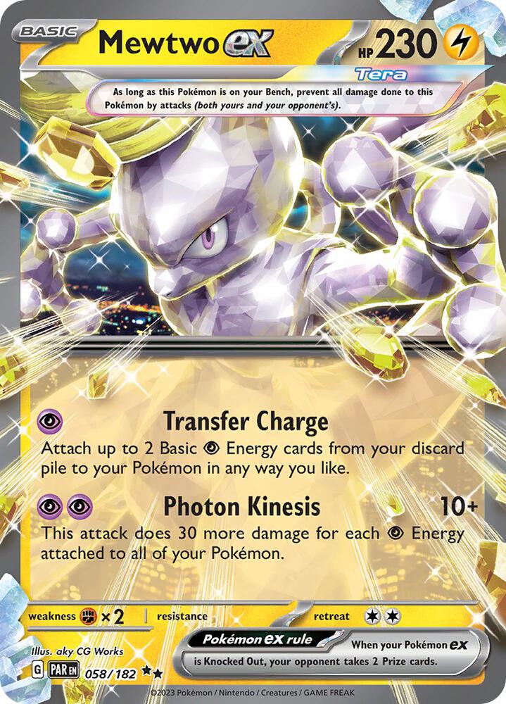 Mewtwo ex - 058/182 - Holofoil