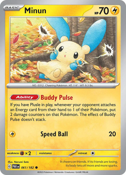 Minun - Reverse Foil - Common - 061/182