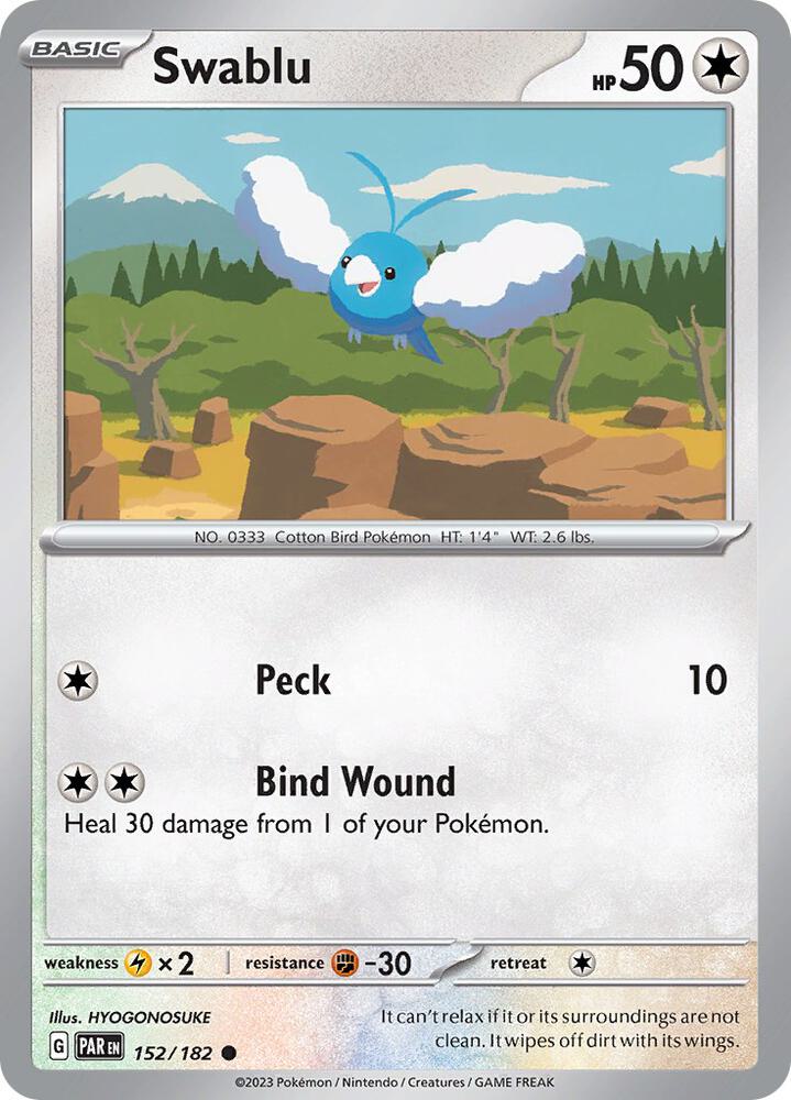 Swablu - Reverse Holofoil - 152/182