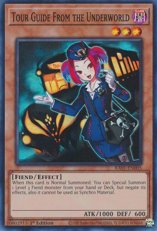 Tour Guide From the Underworld - Super Rare - 1st Edition - RA01-EN005