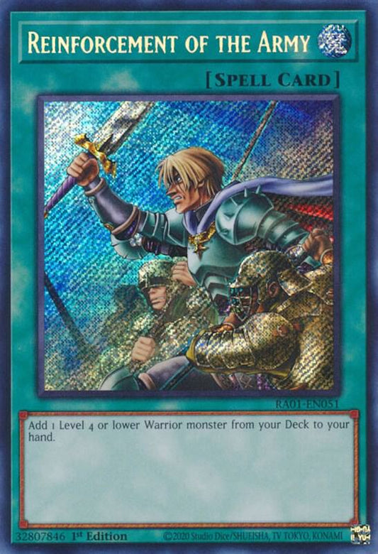 Reinforcement of the Army (Secret Rare) - RA01-EN051