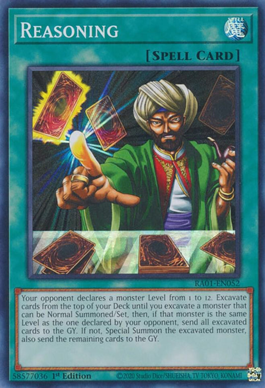 Reasoning - Super Rare - 1st Edition - RA01-EN052