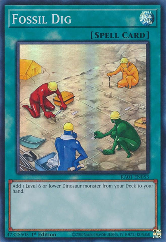 Fossil Dig - Super Rare - 1st Edition - RA01-EN053