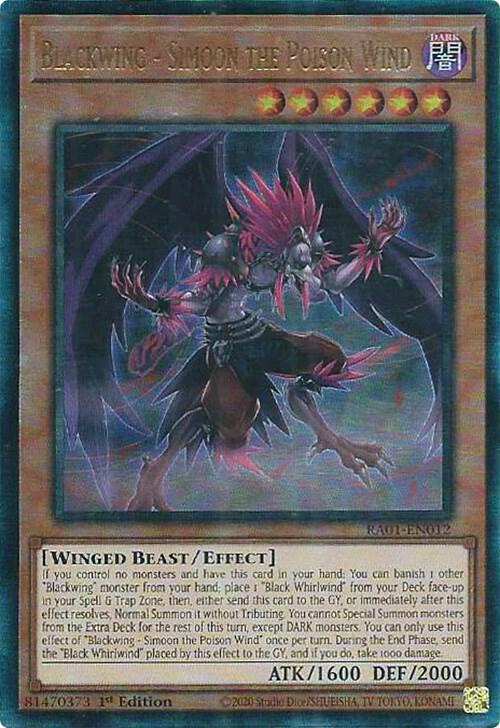 Blackwing - Simoon the Poison Wind (PUR) - 1st Edition - RA01-EN012
