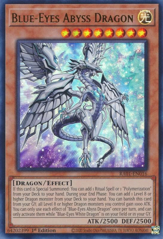 Blue-Eyes Abyss Dragon - Ultra Rare - 1st Edition - RA01-EN016