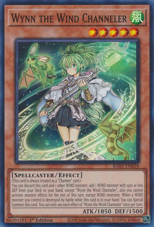 Wynn the Wind Channeler (Super Rare) - 1st Edition - RA01-EN018