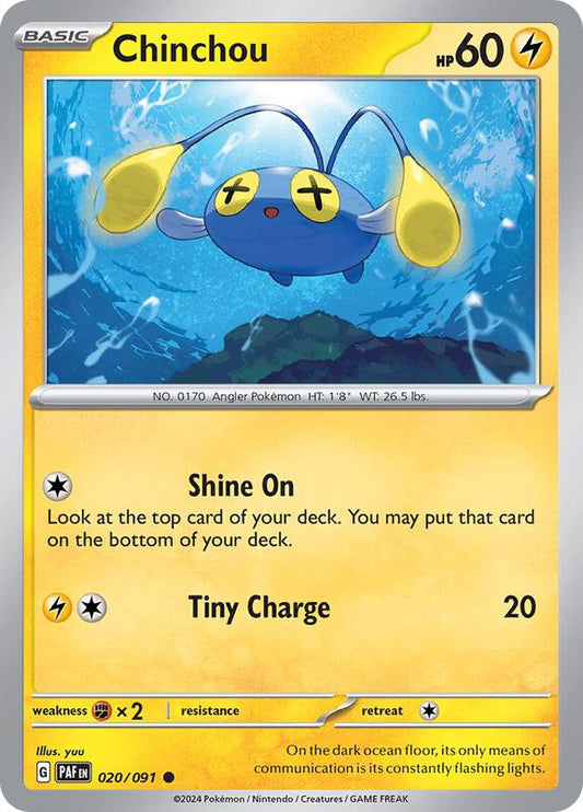 Chinchou - Reverse Foil - Common - 020/091